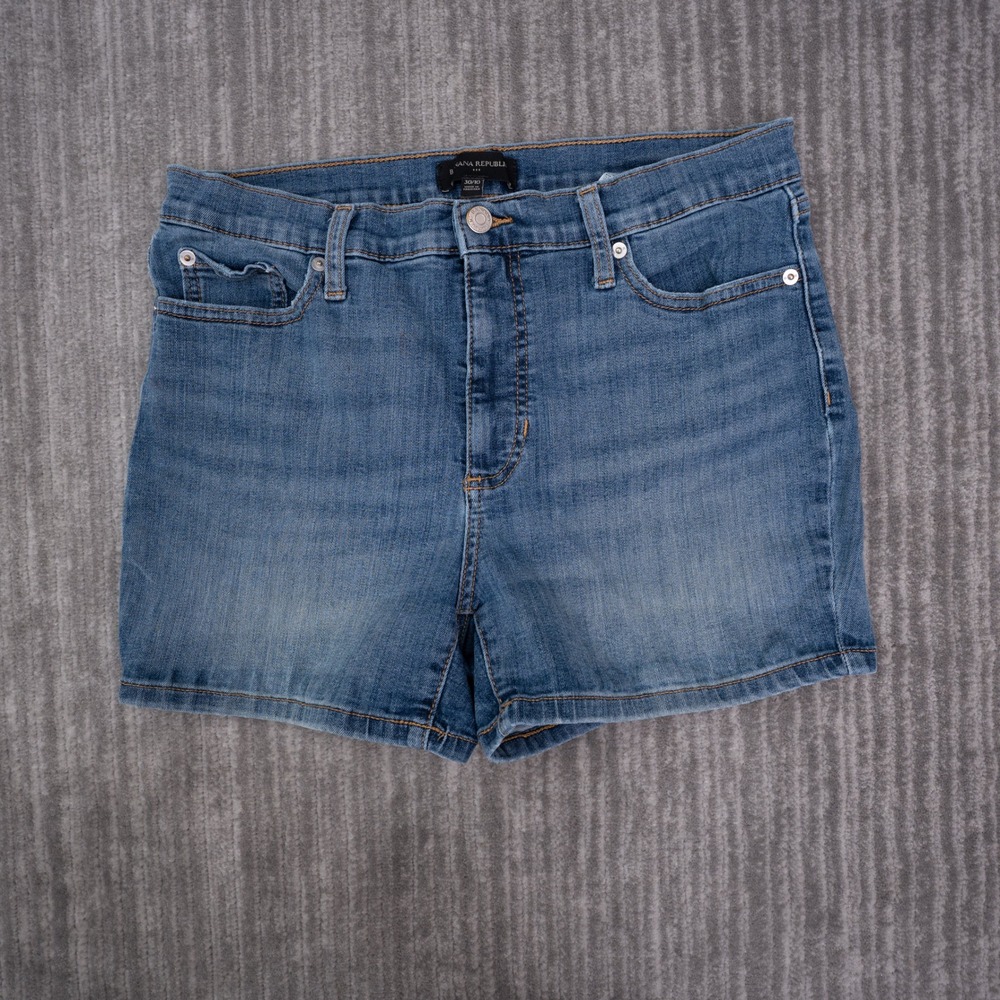 Banana Republic Denim Shorts Womens 30/10 Blue Excellent High Rise Stretch